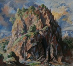 Klippeknold med Skt. Georg og dragen