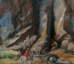 Alternative view of Klippeknold med Skt. Georg og dragen